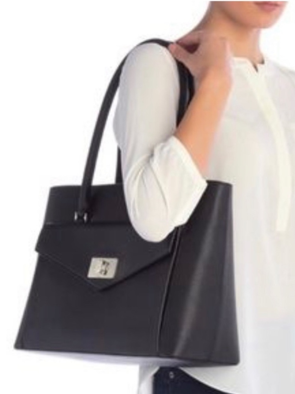 KATE SPADE➕Post Street Halsey Saffiano Leather Tote